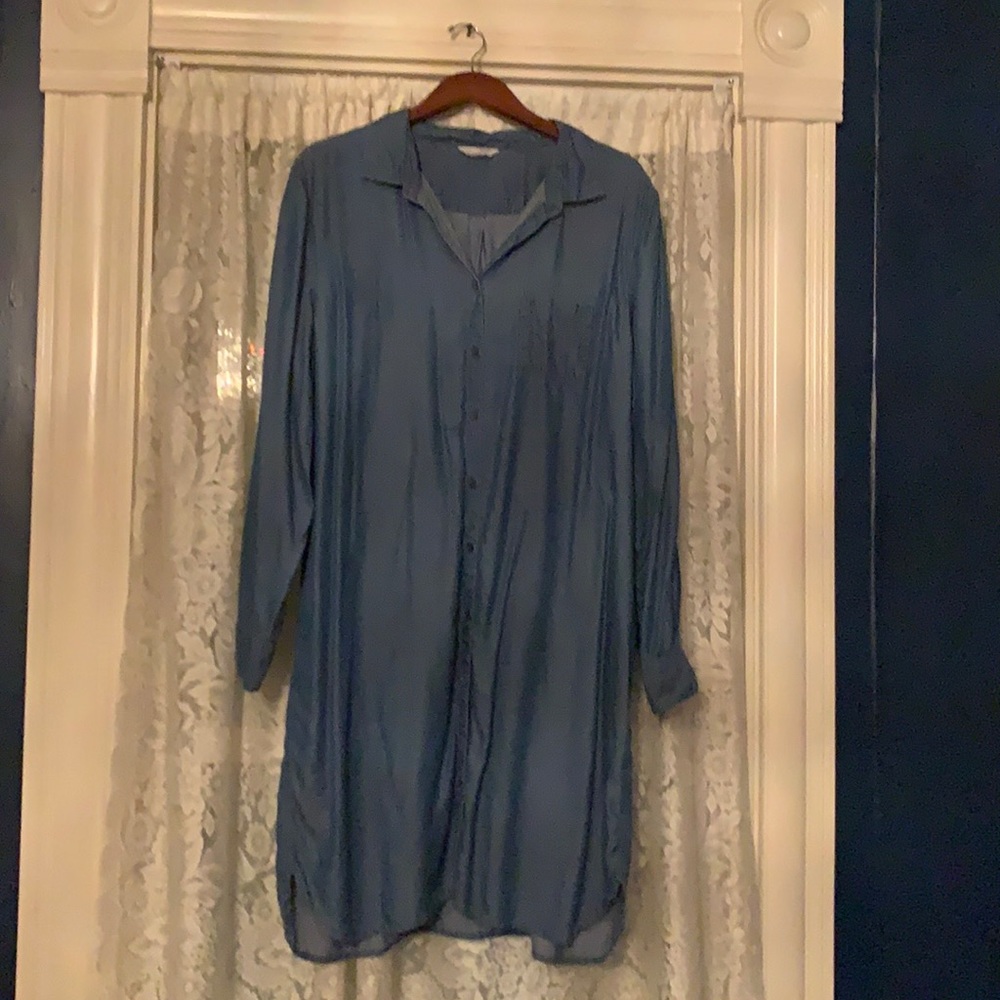 Garnet hill Tencel shirt dress